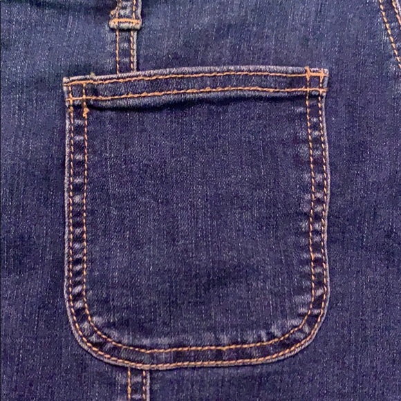 Blue denim skirt with buttons down front - Picture 3 of 5